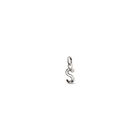 Charm letra S peque&ntilde;a en plata de ley
